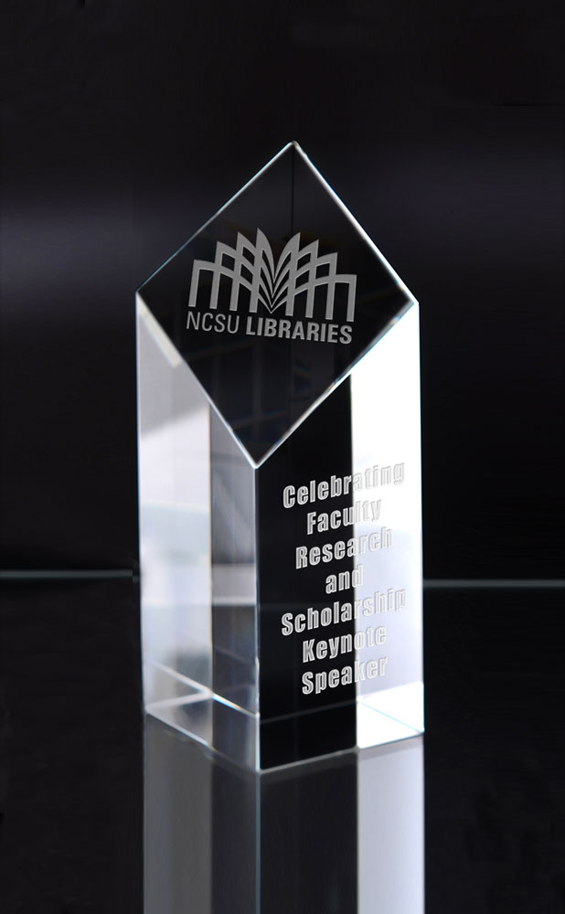 Picture of Medium Diamond Pillar Optical Crystal Award