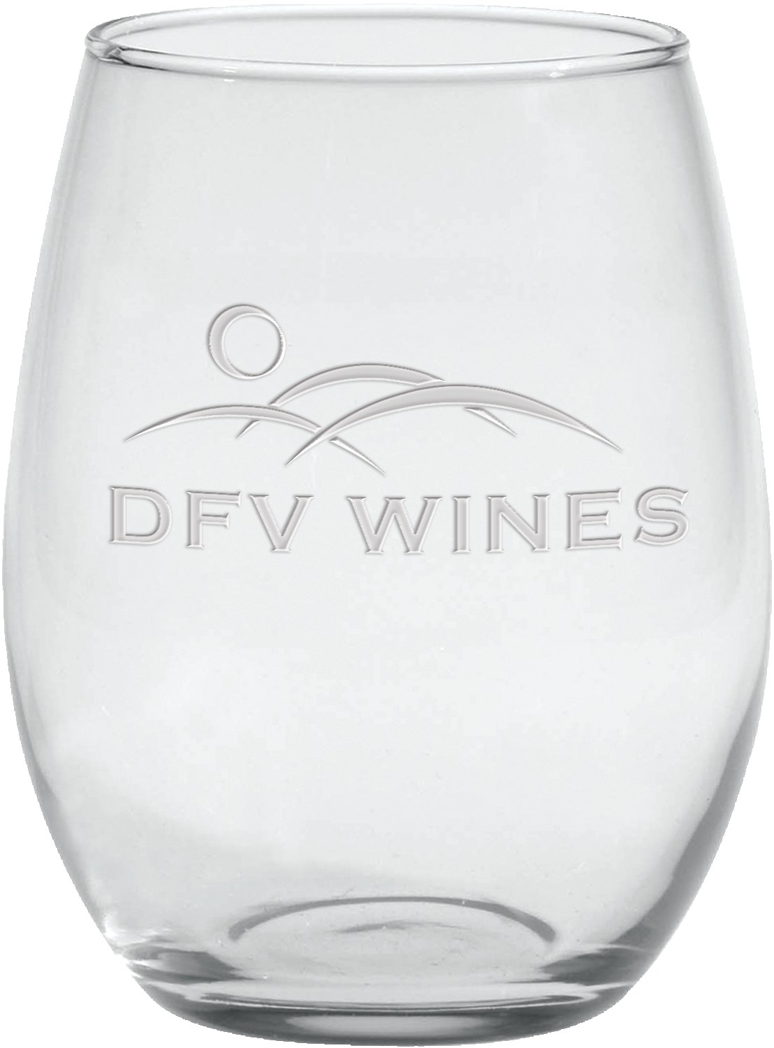 Picture of 21 Oz. Stemless White Wine Glass - Etched