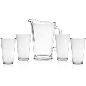 Picture of Glass Pitcher & Pint Glass Set - Etched