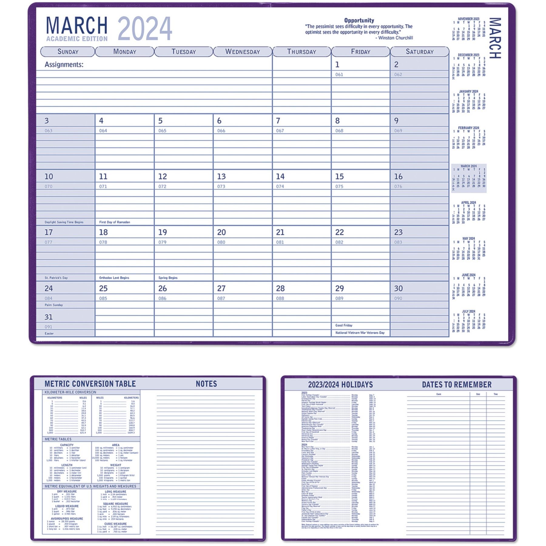 Picture of Lexington 7x10 Academic Planner