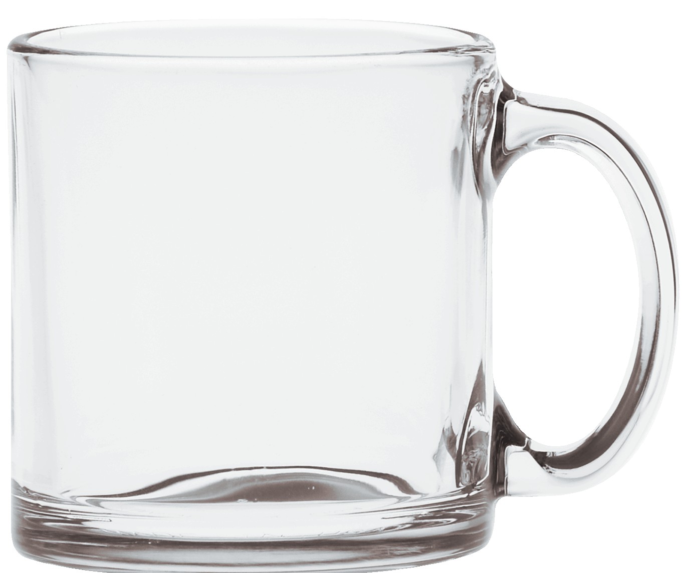 Picture of 13 Oz. Clear Glass Coffee Mug - Etched