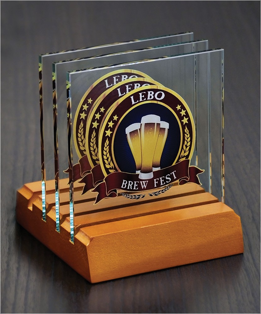 Picture of Glass Coaster Set