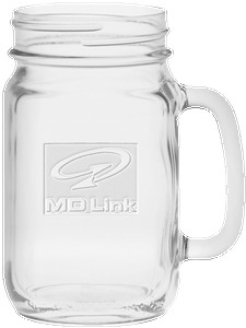 Picture of 16 Oz. Handled Jar - Etched