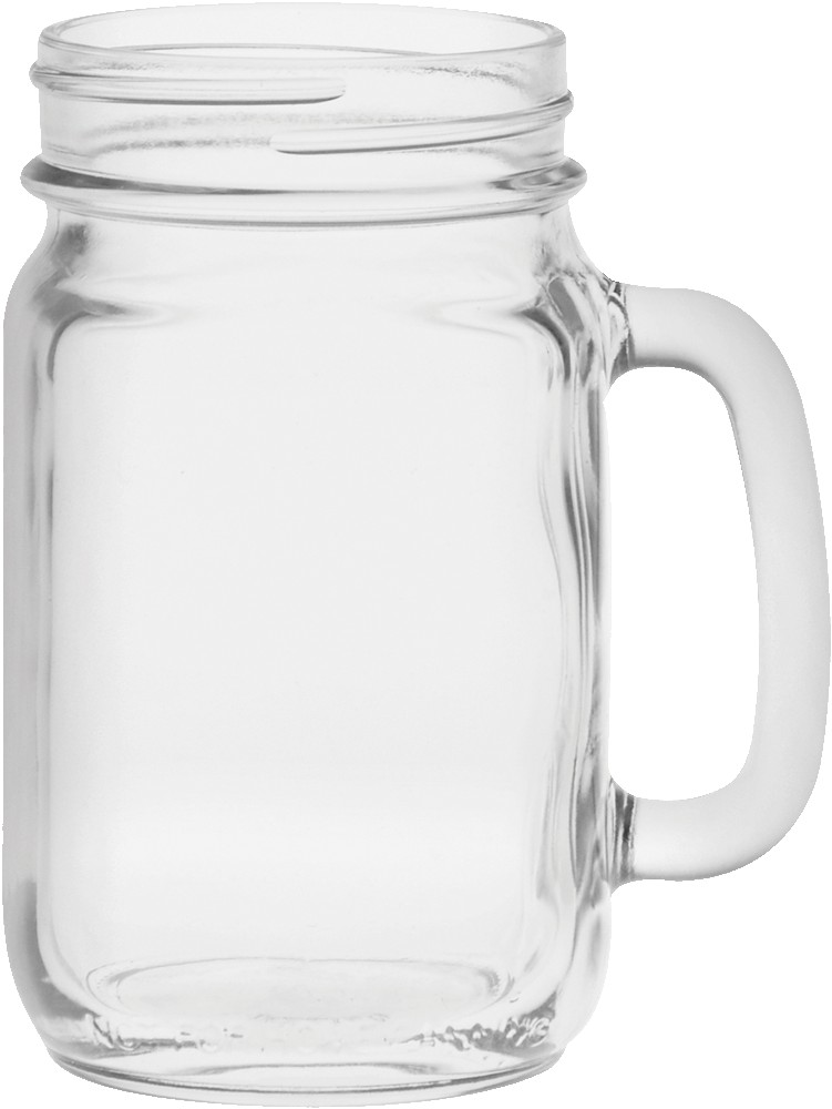Picture of 16 Oz. Handled Jar - Etched