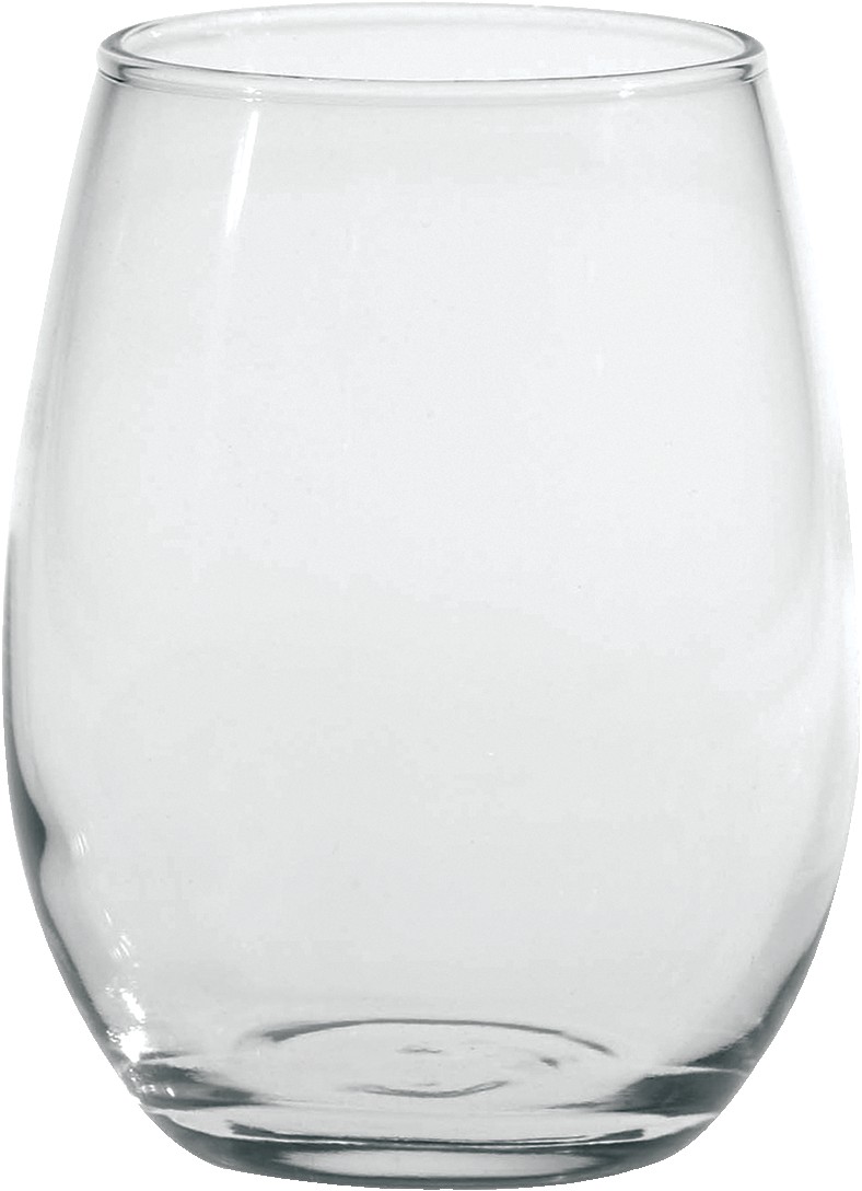 Picture of 9 Oz. Stemless White Wine Glass - Etched