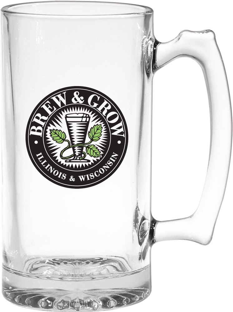 Picture of 25 Oz. Thumbprint Tankard Glass