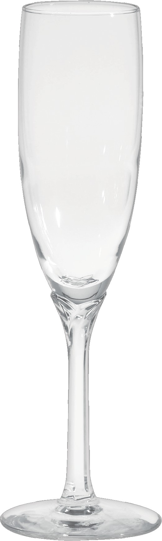 Picture of 6 Oz. Domaine Clear Stem Flute Glass - Etched