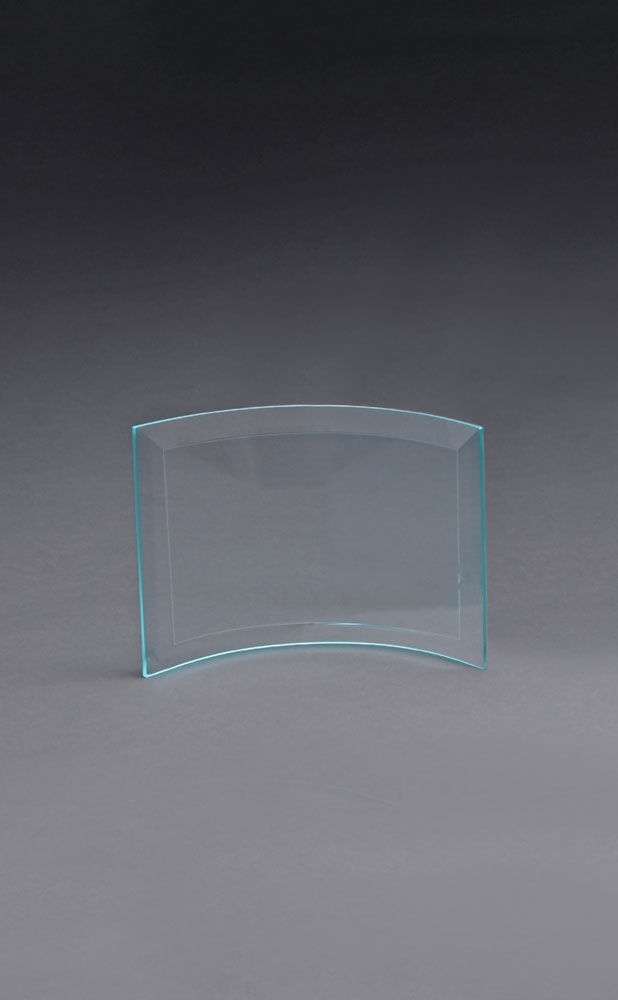 Picture of Small Curved Jade Crystal Prisma Award