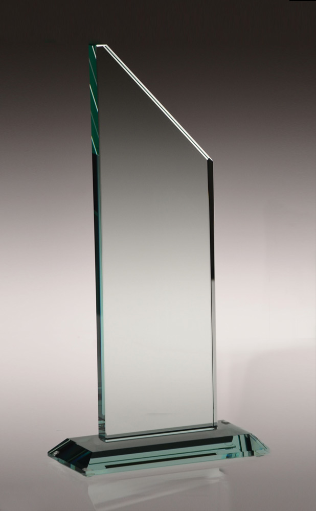 Picture of Large Tower Jade Crystal Award