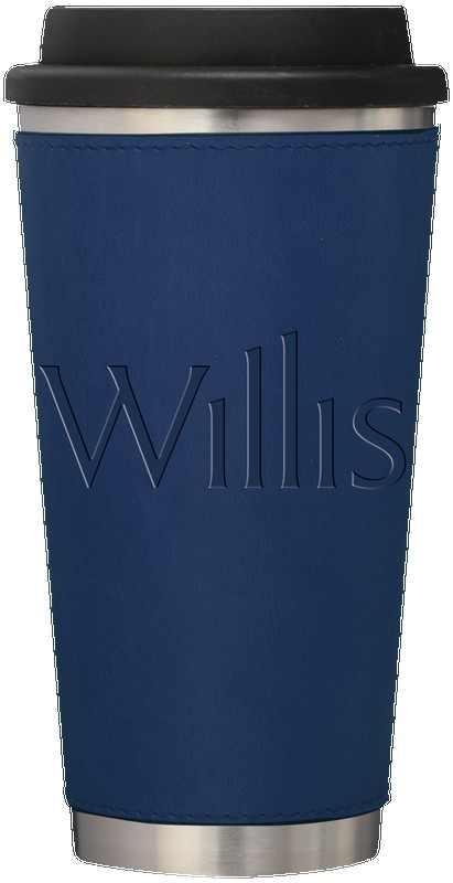 Picture of 16 Oz. Metro Stainless Tumbler w/Leatherette Sleeve