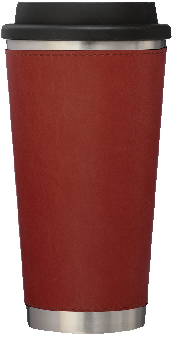 Picture of 16 Oz. Metro Stainless Tumbler w/Leatherette Sleeve