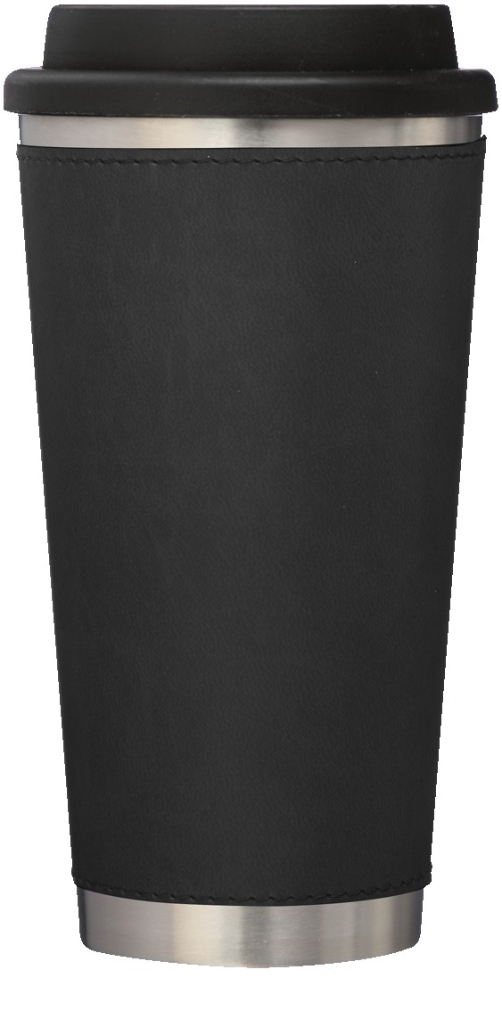 Picture of 16 Oz. Metro Stainless Tumbler w/Leatherette Sleeve