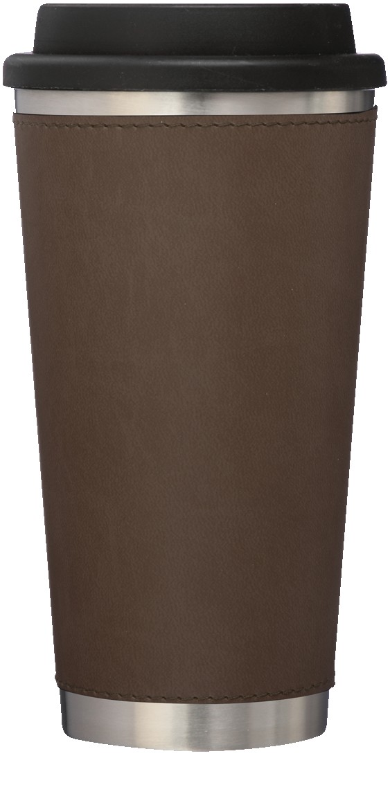 Picture of 16 Oz. Metro Stainless Tumbler w/Leatherette Sleeve