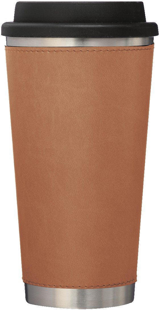 Picture of 16 Oz. Metro Stainless Tumbler w/Leatherette Sleeve