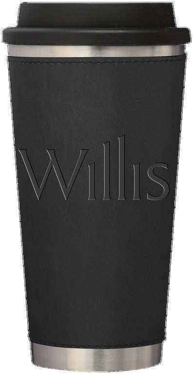 Picture of 16 Oz. Metro Stainless Tumbler w/Leatherette Sleeve