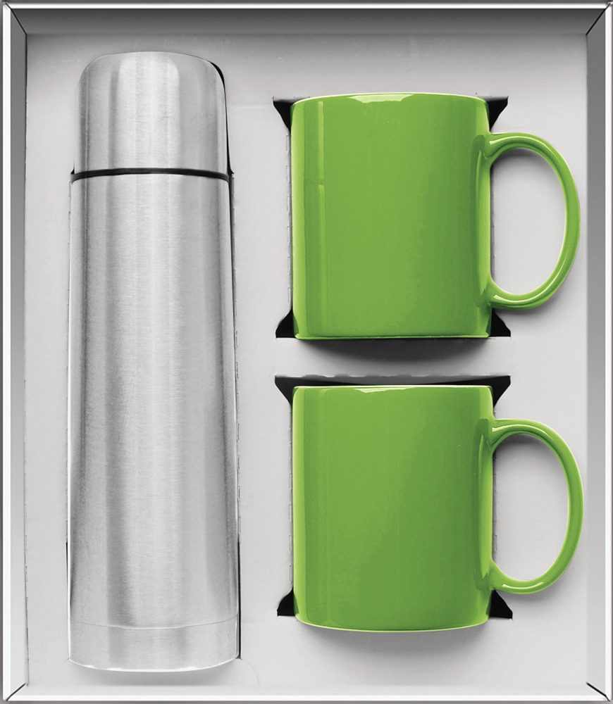 Picture of Hampton To Go Mug Gift Set - Deep Etched
