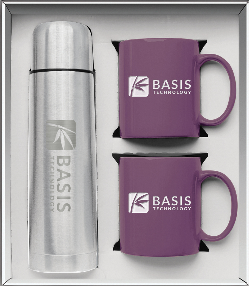 Picture of Hampton To Go Mug Gift Set - Deep Etched