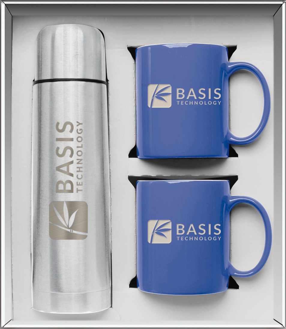 Picture of Hampton To Go Mug Gift Set - Deep Etched