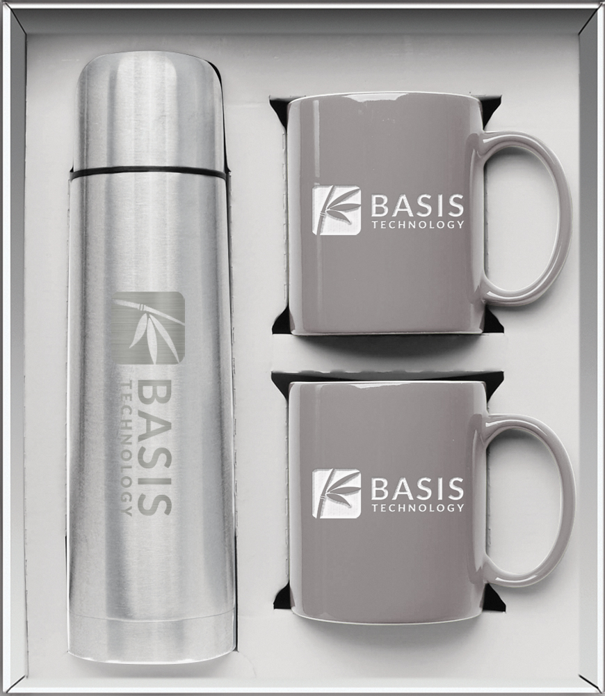 Picture of Hampton To Go Mug Gift Set - Deep Etched