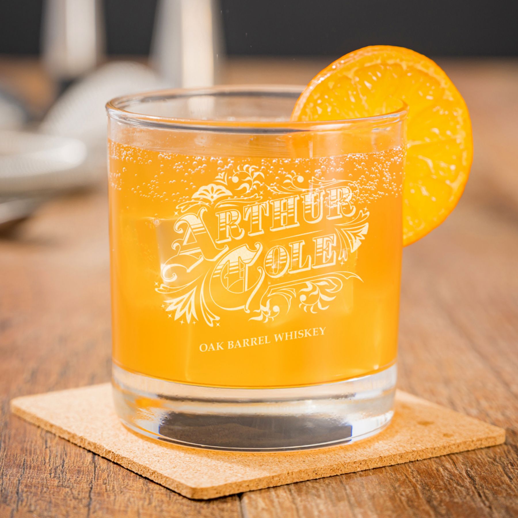 Picture of Pod Etched Whiskey Glass 10.5 Oz.
