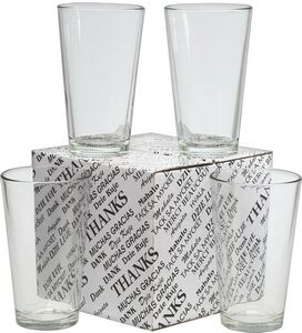 Picture of Thank You Mixing Glasses Set of 4