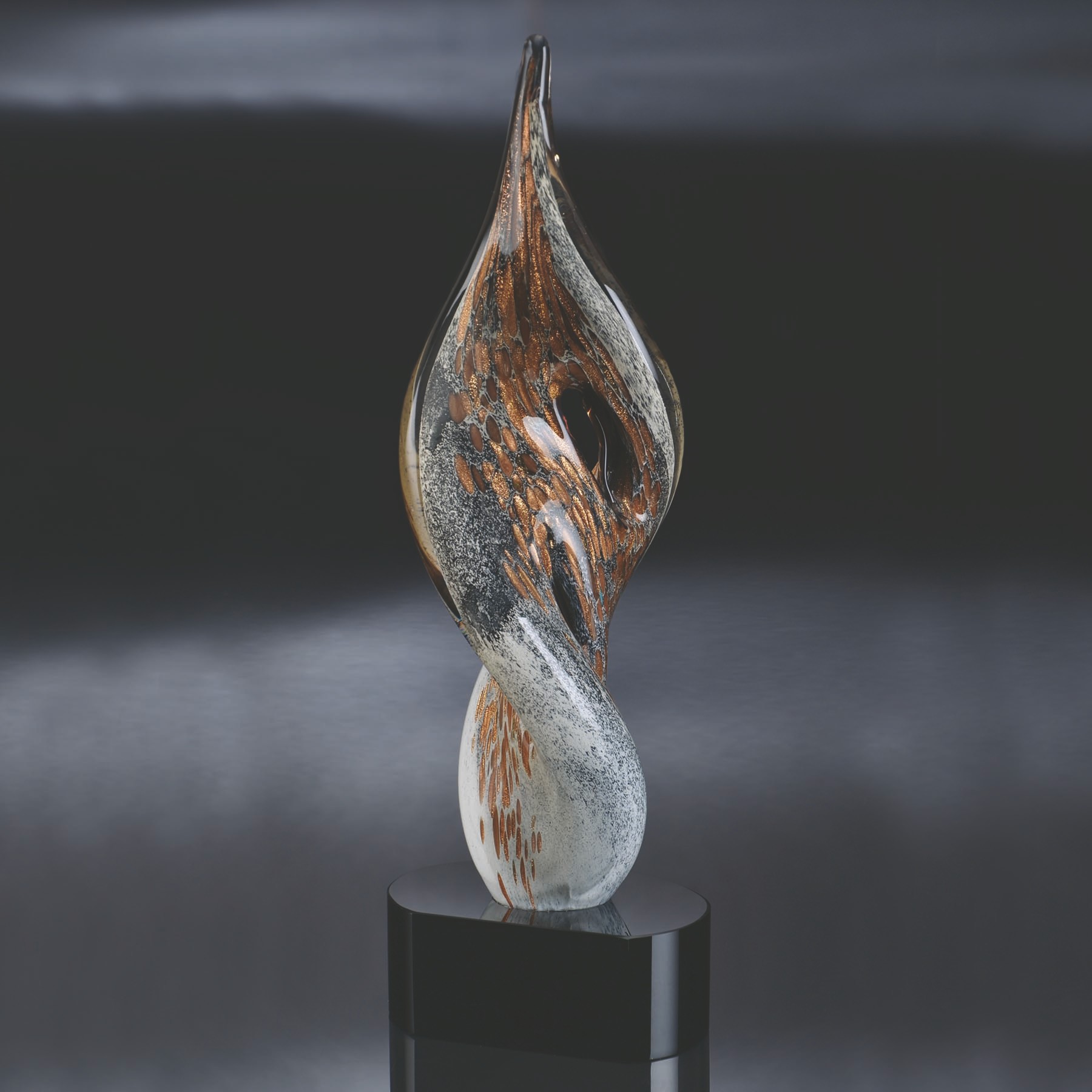 Picture of Copper Rising Art Glass Award
