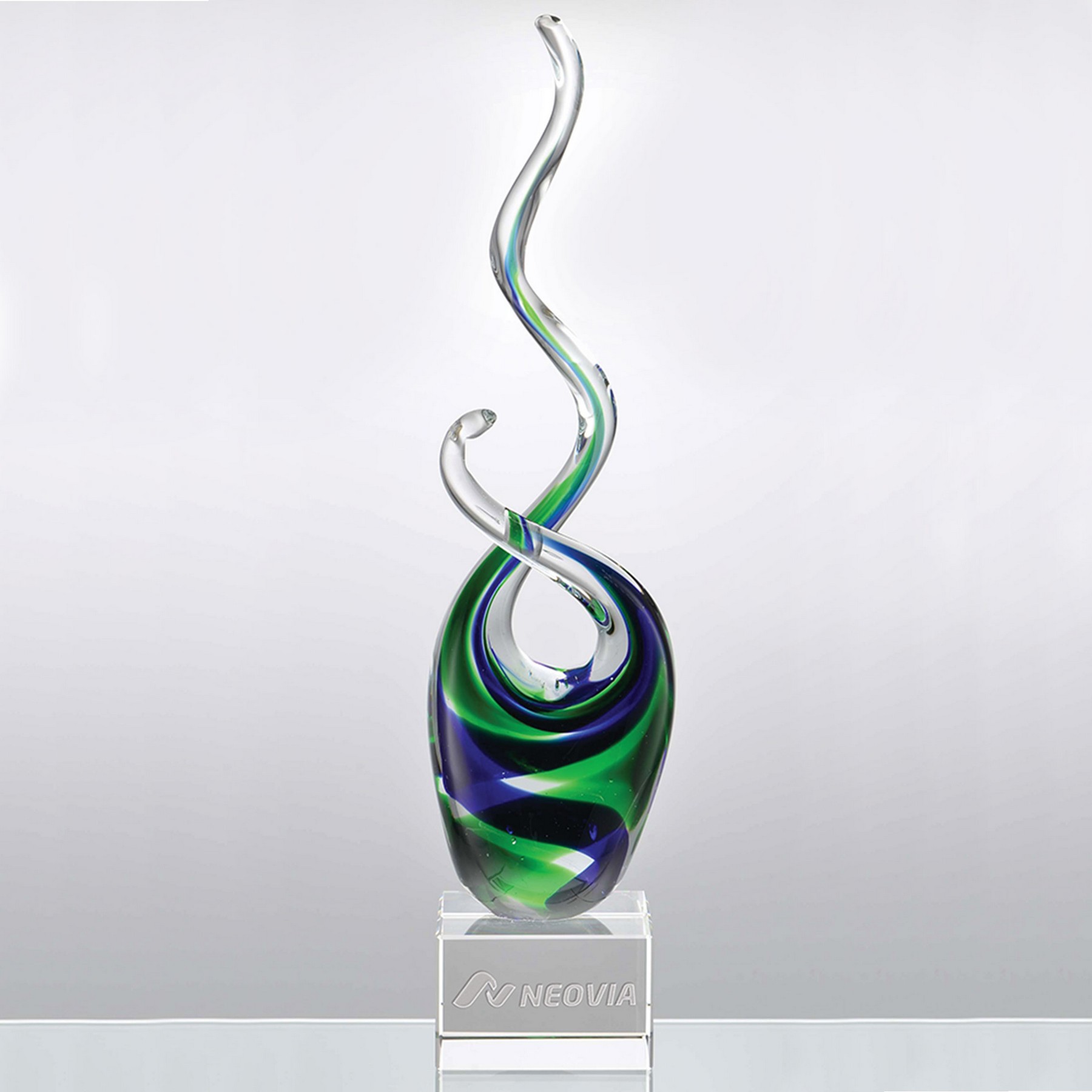 Picture of Tropical Splash Art Glass Award