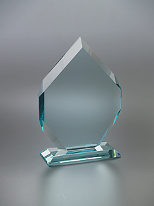 Picture of Small Mallory Jade Crystal Award