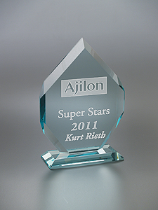 Picture of Small Mallory Jade Crystal Award