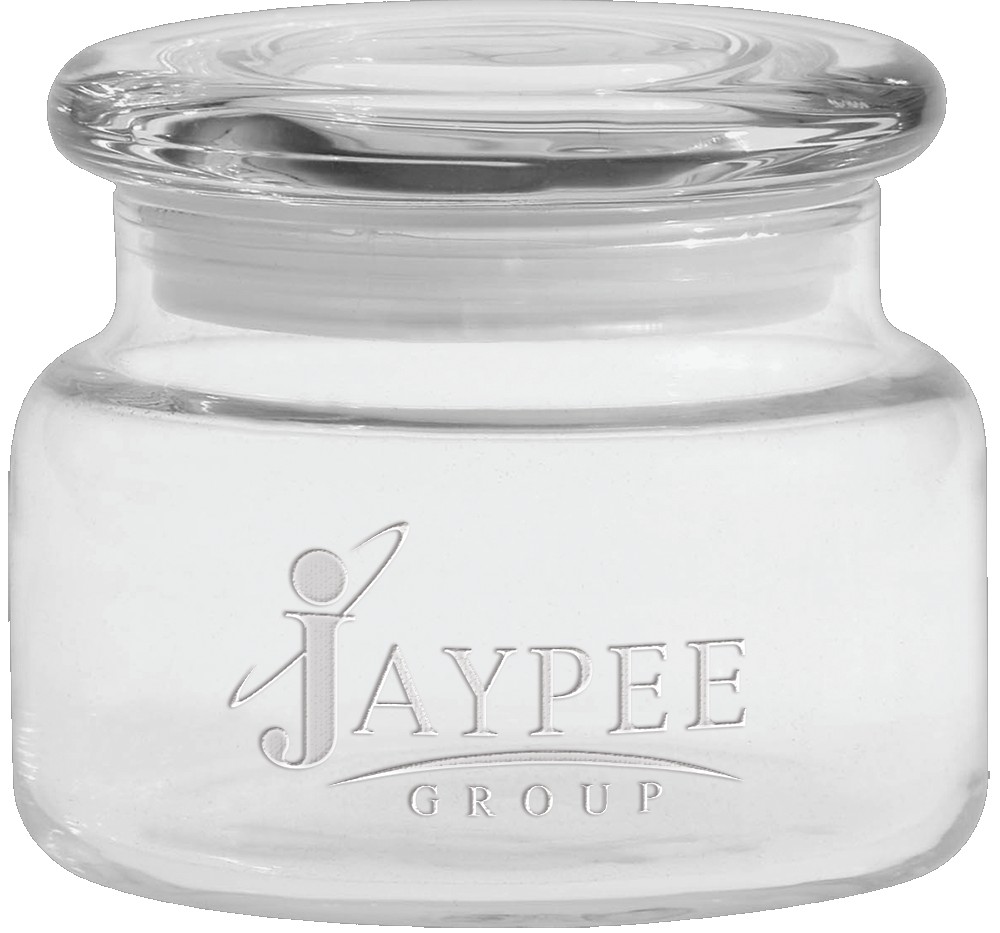 Picture of 8 Oz. Apothecary Jar w/Flat Lid - Etched
