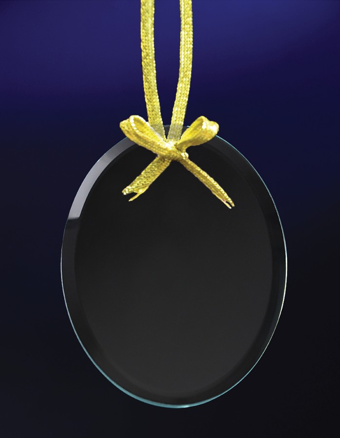 Picture of Jade Oval Ornament w/Deep Etch Imprint