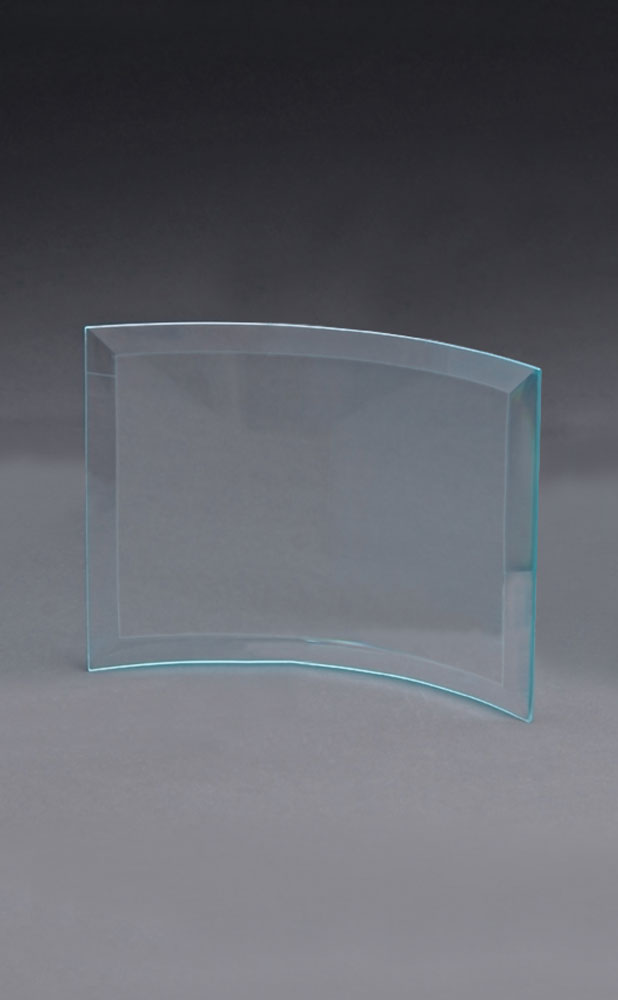 Picture of Large Curved Jade Crystal Prisma Award
