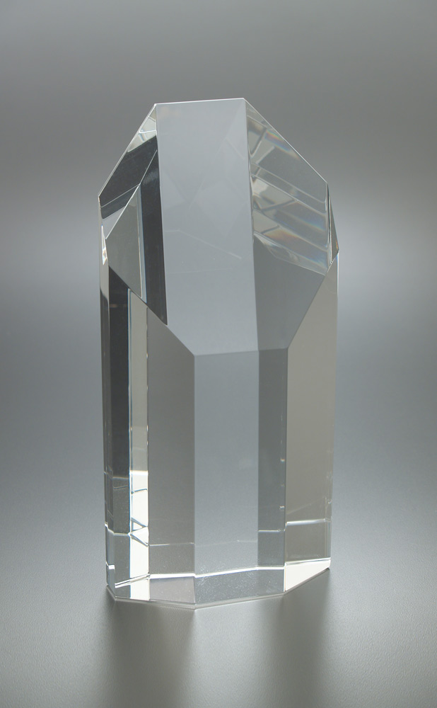 Picture of Large Octagon Tower Optical Crystal Award