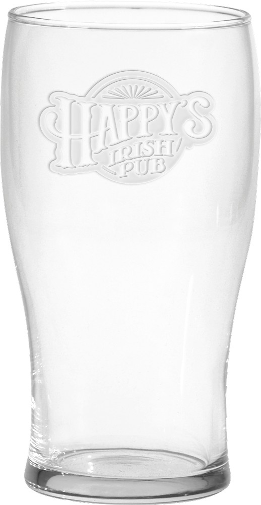 Picture of 20 Oz. Etched Pub Glass