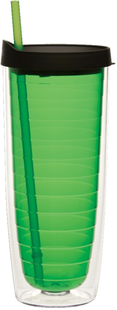 Picture of 20 Oz. Fun Cup Collection Tumbler w/Color Straw & Black Lid