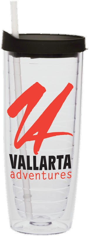 Picture of 20 Oz. Fun Cup Collection Tumbler w/Color Straw & Black Lid