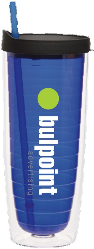 Picture of 20 Oz. Fun Cup Collection Tumbler w/Color Straw & Black Lid