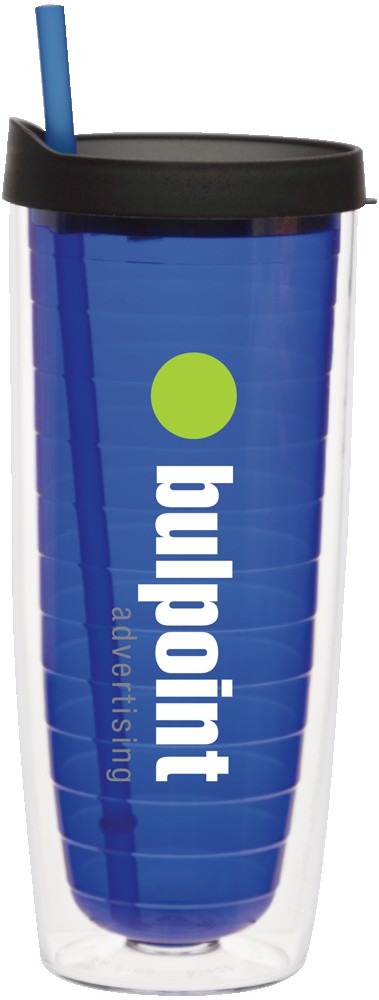 Picture of 20 Oz. Fun Cup Collection Tumbler w/Color Straw & Black Lid