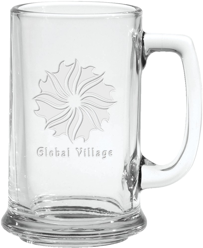 Picture of 15 Oz. Glass Tankard Mug- Etched