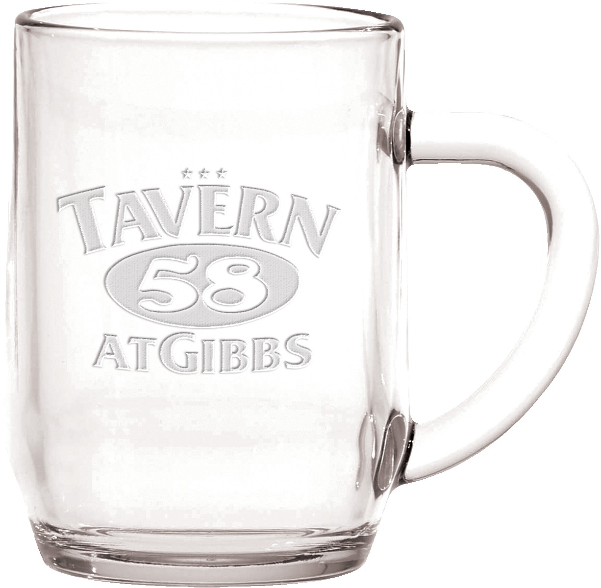 Picture of 10 Oz. Haworth Glass Coffee Mug- Etched