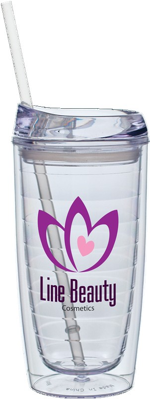 Picture of 15 Oz. Cool Cup Collection Cup w/Color Matching Lid & Straw