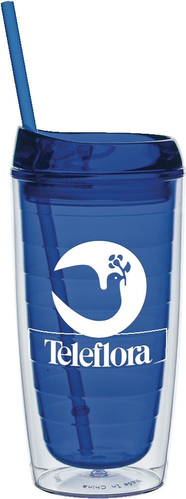 Picture of 15 Oz. Cool Cup Collection Cup w/Color Matching Lid & Straw