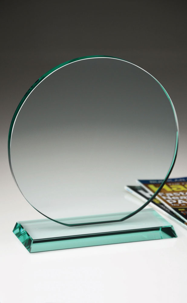 Picture of Large Rubino Jade Crystal Award