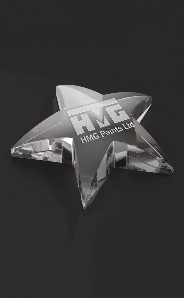 Picture of Radiant Star Paperweight Award