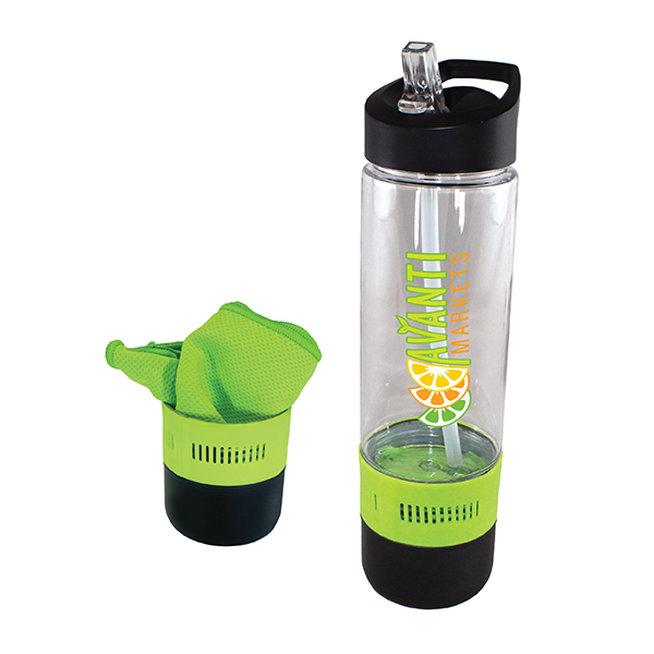Picture of 17 Oz. Co-Poly Bottle w/Cooling Towel (Full Color Digital)