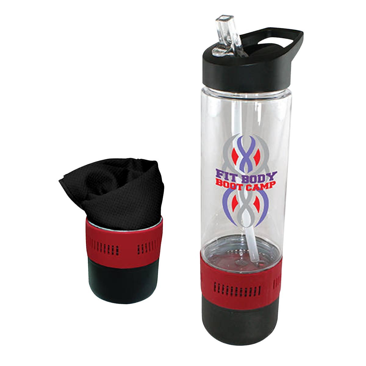 Picture of 17 Oz. Co-Poly Bottle w/Cooling Towel (Full Color Digital)