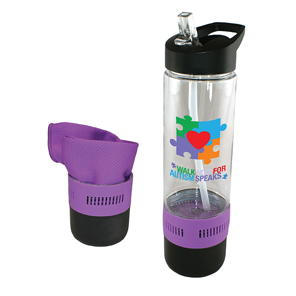 Picture of 17 Oz. Co-Poly Bottle w/Cooling Towel (Full Color Digital)