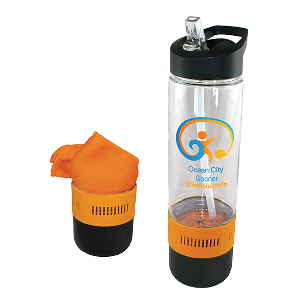 Picture of 17 Oz. Co-Poly Bottle w/Cooling Towel (Full Color Digital)