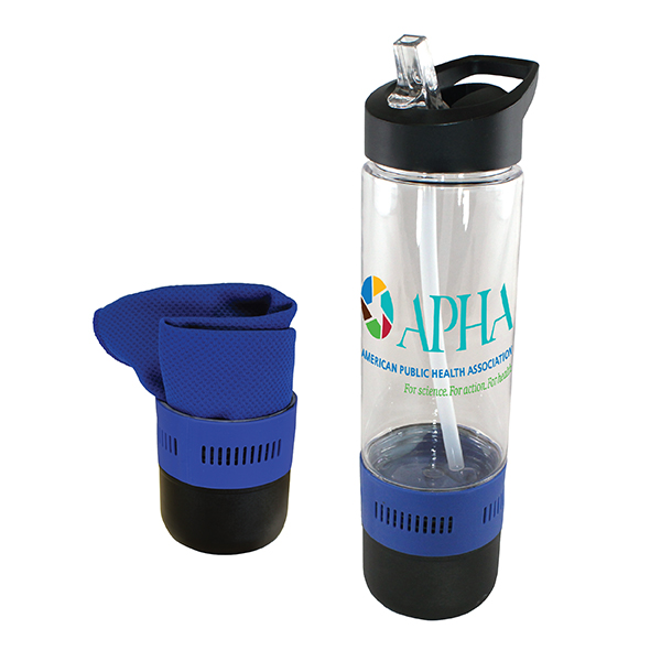 Picture of 17 Oz. Co-Poly Bottle w/Cooling Towel (Full Color Digital)