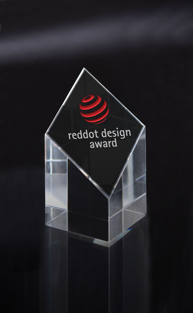 Picture of Small Diamond Pillar Optical Crystal Award